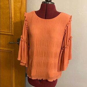 Women's Ruffled Sleeve Top